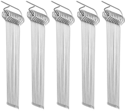 SEABABOO 50 pieces roulade needles, roulade skewers with clip, stainless steel roulade skewers, barbecue pleasure for all meat fans, meat skewers, meat needle with eyelet, baking needles for making