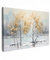 MuchoWow© Wandbilder Groß 120x80 cm XXL Wohnzimmer Wanddeko Schlafzimmer Zimmerdeko Fotowand Zimmer Deko auf Wand Dekoration Wall Art Baum - Herbst - Gold - Winter