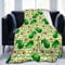 TORR Fleecedecke mit niedlichem Avocado-Motiv, weiche Flanelldecke, Dekoration für Couch, Sofa, Geschenke, 203 x 152 cm