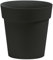 Vaso Cassetta Fioriera Balconiera in plastica per interni ed esterni (Tondo Ø36x35H cm, Antracite)