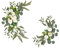 2pcs Artificial Flower Swag for Wedding Arch Decor, Reception Backdrop, Table Decorations and Welcome Sign (White)