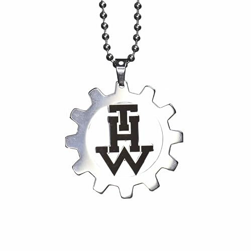 Technisches Hilfswerk (THW) Geschenk – Offizielles Abzeichen, Hochwertiger THW-Accessorie und Dekotation für THW-Mitglieder und Fans des Katastrophenschutzes (Halskette)