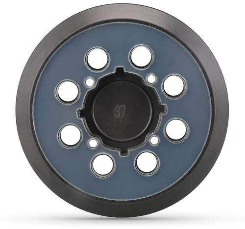 MOGRQAP 125mm Schleifpads für Dewalt, 8 Löcher 4 Schraubenlöcher Haken und Schleife Klett Stützteller, Ersatz Schleifpad Schleifteller für Dewalt Dwe6421 DWE6423 6423K DCW210B Exzenterschleifer