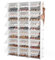 Vicye Schuhregal mit 12 Ebenen, Schuhschrank Hoch für 72 Paar Schuhe, Schuh-Organizer aus Kunststoff mit Transparenter Tür für Flur Schlafzimmer Eingang (Weiß, 3 x 12)