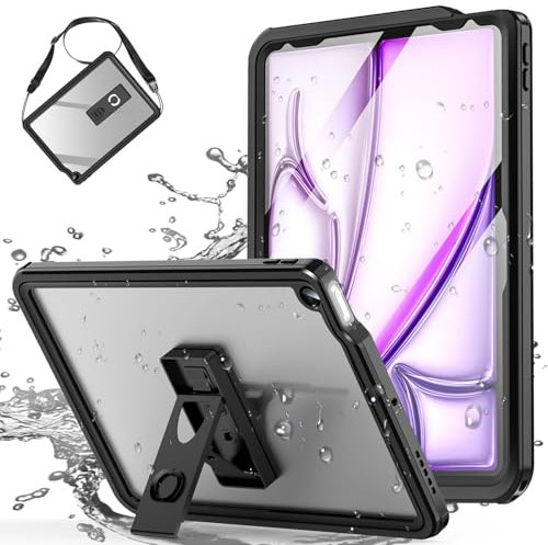 AICase Funda Impermeable para iPad Air de 11 Pulgadas, 6ª generación M2 2024, iPad Air de 5ª generación (2022)/iPad Air de 4ª generación (2020) de 10.9 Pulgadas [Protector de Pantalla Integrado y