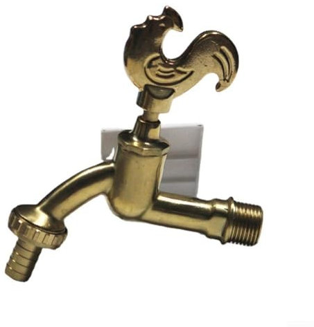 Robinet en laiton de conception de coq unique pour le jardinage extérieur poli, matériau