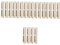 Alasum 20 STK Ladevorrichtung Für Dominosteine Spielzeuge Pedalboards Dominosteine ​​Spielzeug Zubehör Für Domino-Spielzeug Zug Domino Zubehör Domino-Zug-verlängerungsclip Plastik Beige