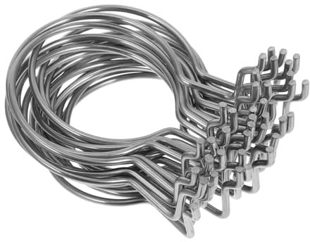 ULTECHNOVO Lot De 20 Robustes En Acier Inoxydable Pour Panneaux Perforés Pour Le Rangement Des Outils Pour Magasin Garage Supermarché