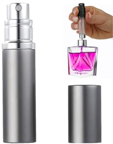 Atomizador Perfume Recargable - Mini Frascos para Perfume Relleno Inferior, Portable Pulverizador Perfume a Prueba de Fugas con Tapa Protectora para Viajes, Mujeres y Hombres