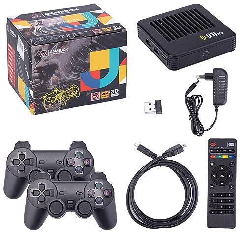 Meiurlex G11pro Game Stick 128GB con 42000+ giochi, 4K HDMI Plug and Play Wireless Controller Game Stick per adulti e bambini