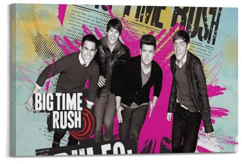 UHHYFVN Filmposter BTR Band, Wandkunst, dekoratives Gemälde, Schlafzimmer, 50 x 75 cm, Rahmenstil