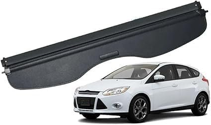ANYANH Auto Kofferraumabdeckung Ausziehbar Rollo für Ford Focus 2 MK2 2005~2016, Hintere Kofferraum Hutablage, Schattenschutz PrivatsphäRe Vorhang