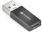 sonero USB C auf USB A Adapter, schnelles Laden 3A 15W, 3.2 Gen1 10 Gbps Datenübertragung, OTG, kompatibel mit iPhone, Samsung Galaxy, Watch, Google Pixel UVM., Schwarz