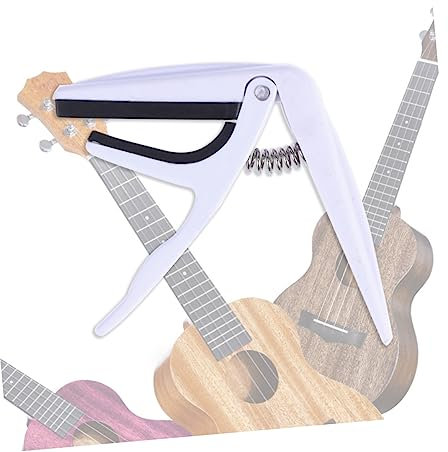 Warmhm Zinklegierung Für Ukulele Gitarre Konzertgitarre Mit Silikonpolsterung Für Feste Saitenspannung Schützt Instrument Vor Kratzern Schnell Und Einfach Anzuwendender Capodaster