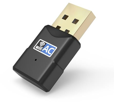 Clé WiFi Dongle USB 600 Mpbs pour PC/Ordinateur Compatible avec Windows 11/10/8.1/8/7/Vista/XP/MacOS Phonillico®
