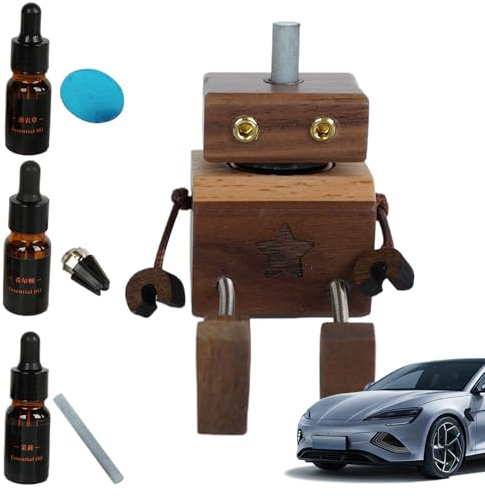 Raumduft für Autos – Figur aus Holz mit Anime, Lufterfrischer – Geruchsneutralisierer, langanhaltend für Innenräume, Auto, Büro, Roller, Fahrzeuge