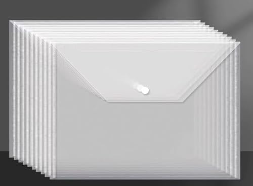 Transparente,Ordner,A4Transparent,Mitpp-Hochwertigemmaterial,Großer Kapazität, Bequem
