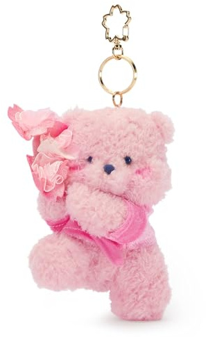 Disney Store Official Japan - Winnie Puuh - Sakura - Kuscheltier-Schlüsselanhänger - Plüschtier mit Schlüsselring - 11 cm