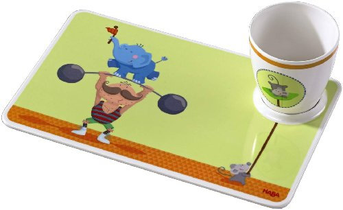 Haba 301046 Geschirrset Elefantenzirkus