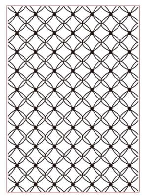 Darice 3605-003 Prägefolder - Schablone, Muschel - A4, Plastik, transparent, 29.7 x 21 x 0.3 cm