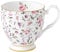 Royal Albert Moderner Stil 40002398 Modern Vintage Becher mit Fuß, 0,3 l, Rosen-Konfetti, feines Knochenporzellan, Rosenkonfetti, 1 Stück (1er Pack)