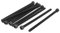 Sourcingmap M5x100mm Hex Bolt Socket Head Cap Machine Screws Fastener Black 10Pcs