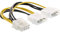 InLine® 26628 °C Power Adaptor Internal, 2x 4-Pin to 8-Pin for PCIe PCI Express Graphics Card Graphics Cards 0.15 m Multicoloured