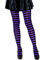 LEG AVENUE Damen Stripe Leggings, Schwarz/Lila, Einheitsgröße EU