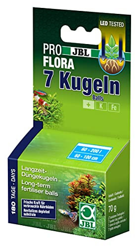 JBL Les 7 boulettes, Fertilisant racinaire pour aquarium d'eau douce (7 boules d'engrais)