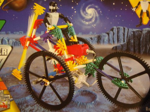 Unbekannt Steckbausatz von K'NEX: 3 Modelle (183 Teile): ungewöhnliche Räder mit Batterie-Motor