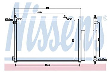 Nissens 940062 Kondensator, Klimaanlage
