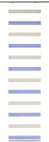 Horn textiles Maike 1-20 blau Flächenvorhang, 60 cm x 245 cm transparent/buntgewebt