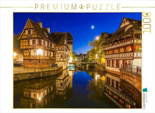 Puzzle · Typische Fachwerkhäuser in Petite France, Straßburg | 1000 Teile · Lege-Größe 64 × 48 cm · CALVENDO Puzzle