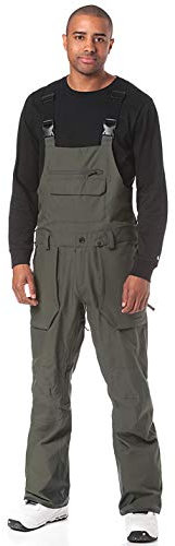 Volcom Herren Roan Bib Overall Snow Pant Schneehose, schwarz/grün, X-Groß