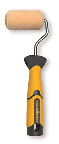 COLOR EXPERT Lackierroller beflockt beidseitig rund 7cm, 19cm, 2K Griff