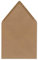 10 Quadratische Brief-umschläge Kraft-papier Vintage Braun Recycling - 15,5 x 15,5 cm - 120 g/m² Nassklebung ohne Fenster Marke Glüxx-Agent