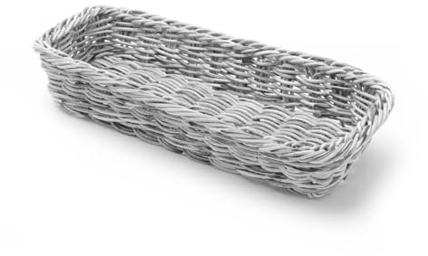 HENDI Besteckbehälter, Besteckfass, Besteckkorb, Utensilienhalter, Küchenutensilienhalter, Besteckkasten, Besteckmulde, 270x100x(H)45mm, Schwarz