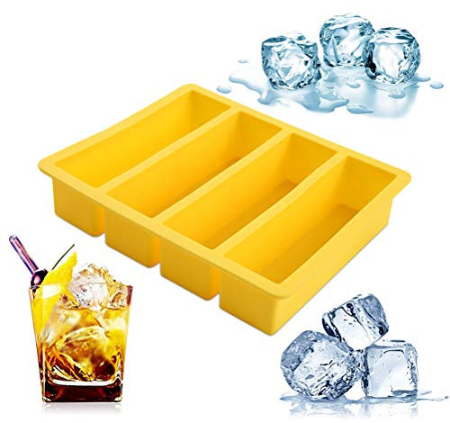 Excras Eiswürfelform für die Küche, groß, für Whisky, Collins, Eiswürfelform, auch für Butterform, BPA-frei