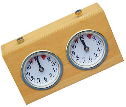 Toddmomy 1stk Schach-Timer Brettspiele-Timer Schach-renntimer Professionelle Mechanische Schachuhr Aufwärts Zählen Countdown-Timer Wettkampfschachuhr Aus Holz Zeit Plastik Alarm Kleinkind