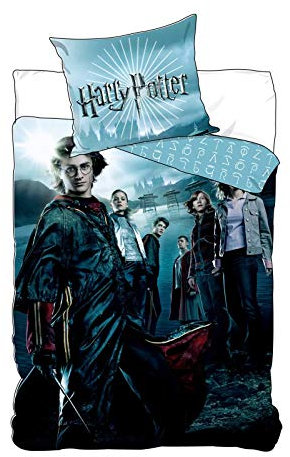 Harry Potter und der Feuerkelch Kinder-Bettwäsche 135x200 Baumwolle Bett-bezug