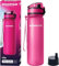 AQUAPHOR City Bottle 500ml rosa I botella filtrante para llevar I filtro con carbono activo I filtra cloro y contaminaciones I hecho de tritan libre de BPA I para un mejor sabor y olor del agua