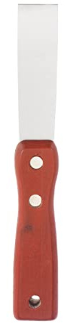 sourcing map Putty Scraper 1 Stainless Steel Putty Knife Wooden Handle for Drywall Puttying