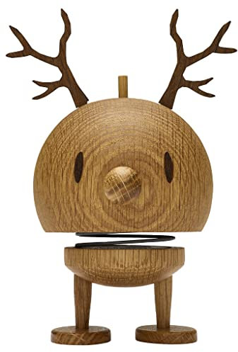 Hoptimist Figura decorativa Renna Bumble M Oak, Figura oscillante, Renna, Oak, 10,8 cm