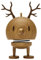 Hoptimist - Reindeer, Rentier - Medium Bumble - Oak - Handmade - Höhe 14 cm, Durchm. 7,5 cm