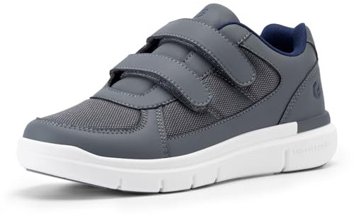 FitVille Chaussures Larges pour Hommes Basket Scratch Confortables Chaussures de Marche pour Pieds Sensibles Gris 43 EU X-Large