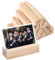 NICKLIN 12 Stück Kartenhalter Holz Tischkartenhalter Holz aus Buchenholz Menükartenhalter Kartenständer Postkartenhalter,Postkartenständer Stabil als Fotohalter für Restaurants,Hochzeiten und Partys