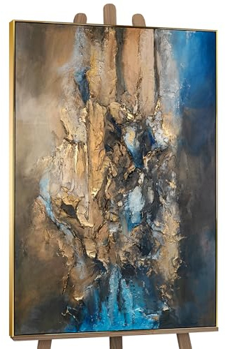 YS-Art Acrylbild elegante Kombination handgemalt abstraktes Motiv Bild