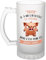 Chope Personnalisable | Verre à bière Pinte Idée Cadeau à personnaliserCollègue Travail Retraite Pot de Départ Anniversaire Noël Secret Santa Femme Homme (Caractère Cochon homme)