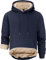 Tansozer Herren Warme Kapuzenpullover Fleece Sweatshirts Hoodies Gefütterte Winterpullover Fleecepullover (Marineblau, L)