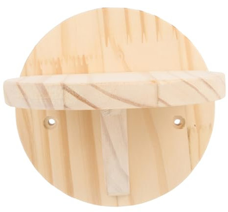 COLLBATH Wandmontierter Katzenkletterrahmen Runde Katzentreppe Aus Holz Plattform Kompaktes Katzenregal Katzenbedarf